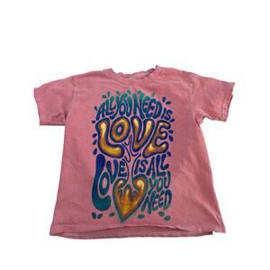 Girls Modish Rebel XS All You Need Is Love Tee